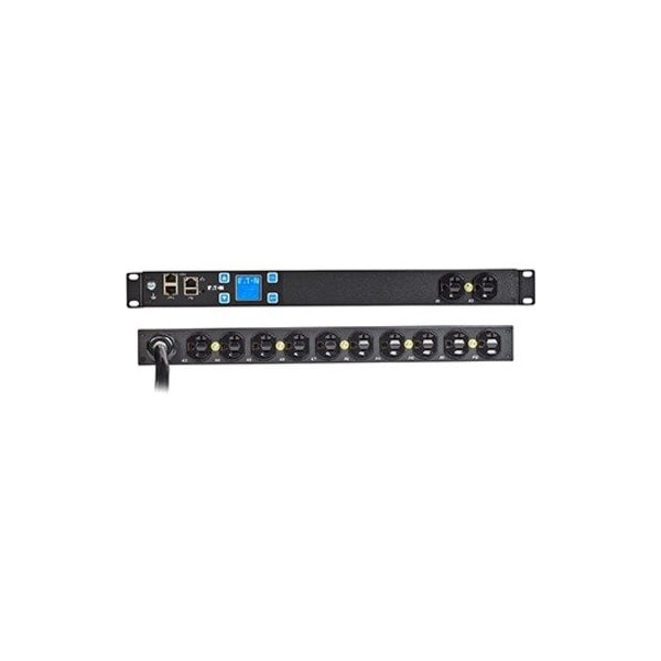 Eaton PDU, Metered, Rack Mounted, 5-20R, L5-20P EMIT02-10 - main